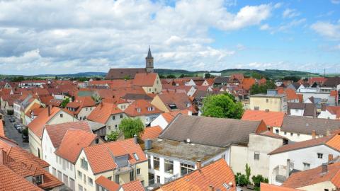 Rothenburg ob der Tauber von oben