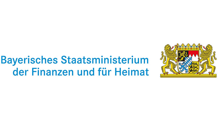Logo und Verlinkung zu Bayerisches Staatsministerium der Finanzen und für Heimat