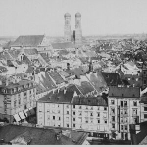 Luftaufnahme der Innenstadt von München vor 1945
